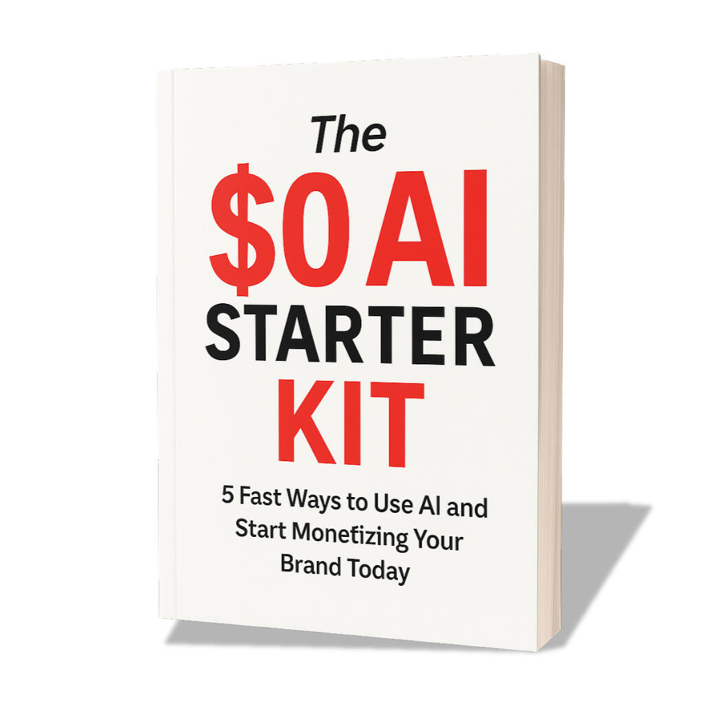 $0 AI STARTER Ai Quickstart mini guide Cover by FutureBrandAI